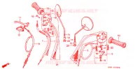 LEVIER DE GUIDON   CABLE   COMMODO pour Honda LITTLE CUB 50 2001