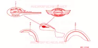 AUTOCOLLANTS pour Honda SHADOW 400 1997