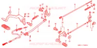 PEDALE pour Honda SHADOW 400 1997