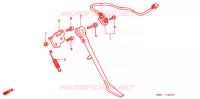 BEQUILLE LATERALE pour Honda SHADOW 400 With speed warning light SILVER 1999