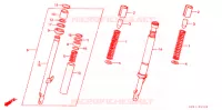 AMORTISSEUR AVANT pour Honda CHALY 50 1988