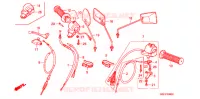 LEVIER DE GUIDON   CABLE   COMMODO pour Honda CHALY 50 1988