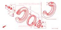 ROUE AVANT pour Honda CHALY 50 1988
