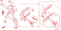 BEQUILLE pour Honda SUPER CUB 50 PRO -J- 2012