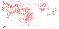 ROUE ARRIERE (2) pour Honda FUSION 250 SPECIAL EDITION Without speed warning light 1995