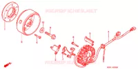 ALTERNATEUR pour Honda XLR 200 R Without speed warning light 1993