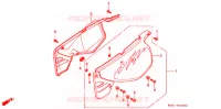 COUVERCLES LATERAUX pour Honda XLR 200 R Without speed warning light 1993