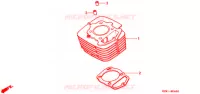 CYLINDRE pour Honda XLR 200 R Without speed warning light 1993