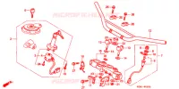 GUIDON   TE DE FOURCHE pour Honda XLR 200 R Without speed warning light 1993