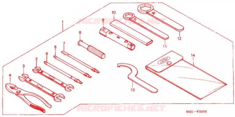 OUTIL Honda MOTO 125 CD 1993  CD125TP