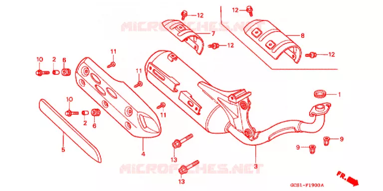 SILENCIEUX D'ECHAPPEMENT Honda SCOOTER 100 LEAD 1998  NH100W