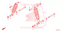 AMORTISSEUR ARRIERE pour Honda FOURTRAX 420 RANCHER 4X4 AT IRS EPS ESP 2019