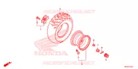 ROUE ARRIERE pour Honda FOURTRAX 420 RANCHER 4X4 AT IRS EPS ESP 2019