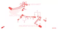 PEDALE pour Honda CB 1100 EX RED 2019