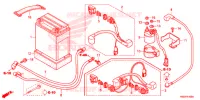 BATTERIE pour Honda TRX 250 FOURTRAX RECON Electric Shift 2019
