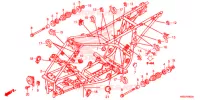 CADRE pour Honda TRX 250 FOURTRAX RECON Electric Shift 2018