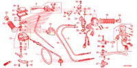 LEVIER DE GUIDON   CABLE   COMMODO pour Honda TRX 250 FOURTRAX RECON Electric Shift 2018