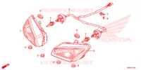 PHARE pour Honda TRX 250 FOURTRAX RECON Electric Shift 2018