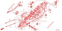 CARTER DE VILEBREQUIN GAUCHE pour Honda SH 125 ABS D 2ED 2020