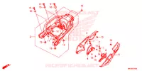 COUVERCLE LATERAL   PORTE BAGAGE ARRIERE (CRF1000A/AL/D/DL) pour Honda AFRICA TWIN 1000 DCT LOWER 2019