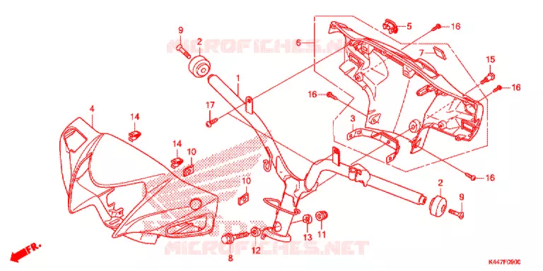 GUIDON - CARENAGE Honda SCOOTER 110 VISION 2020  NSC110_20