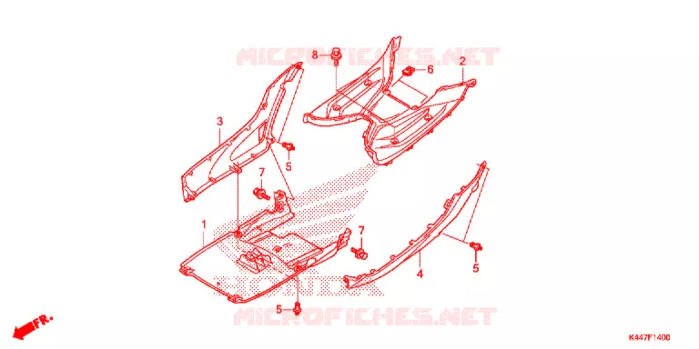 MARCHE PIEDS Honda SCOOTER 110 VISION 2020  NSC110S_20