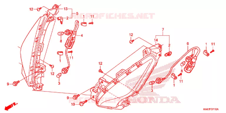 CLIGNOTANT AVANT Honda SCOOTER 110 VISION 2019  NSC110MPDK