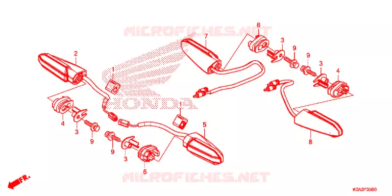 CLIGNOTANT Honda MOTO 250 CBF 2021  CBF250NAL