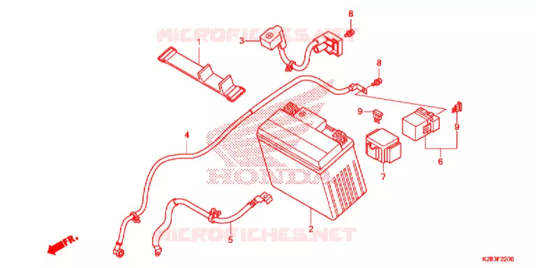BATTERIE Honda MOTO 125 CRF 2020  CRF125FBK