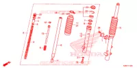 FOURCHE pour Honda CRF 125 F 2019