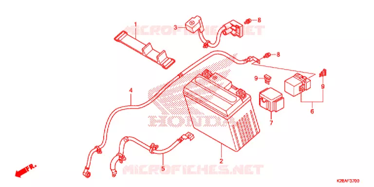 BATTERIE Honda MOTO 125 CRF 2019  CRF125FK