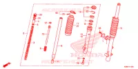 FOURCHE pour Honda CRF 125 F 2019