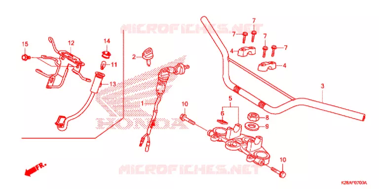 GUIDON Honda MOTO 125 CRF 2019  CRF125FK