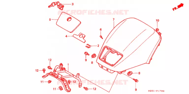CAPOT Honda MOTO 800 PC800 1991  PC800R