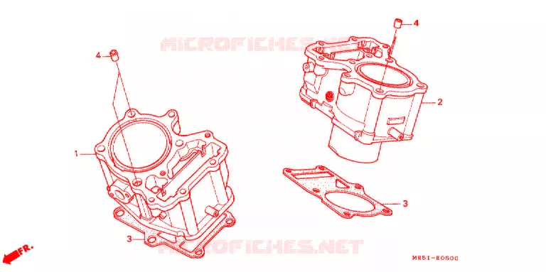 CYLINDRE Honda MOTO 800 PC800 1992  PC800R