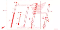 FOURCHE pour Honda CRF 110 2019
