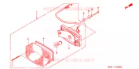 FEU ARRIERE pour Honda V TWIN MAGNA 250 SPEED WARNING LIGHT 1996