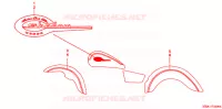 AUTOCOLLANTS pour Honda SHADOW 750 2001