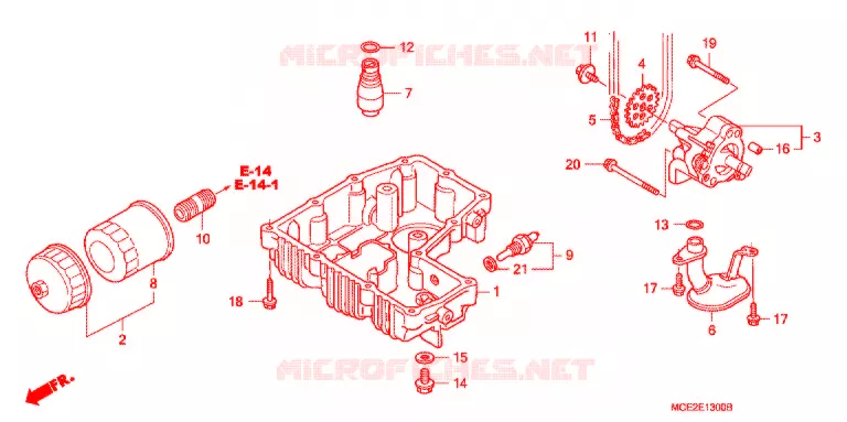 POMPE A HUILE - CARTER D'HUILE Honda MOTO 400 CB 2004  CB400L4