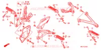 REPOSE PIED pour Honda CBR 1000 RR REPSOL 2009