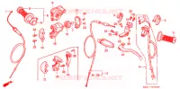 LEVIER DE GUIDON   CABLE   COMMODO pour Honda CR 125 R 1990