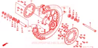 ROUE ARRIERE pour Honda CR 250 R 1998