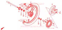 ROUE AVANT pour Honda CR 250 R 1998