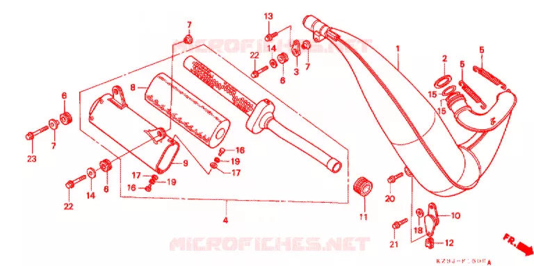 ECHAPPEMENT Honda MOTO 250 CR 1998  CR250RW