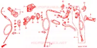 LEVIER DE GUIDON   CABLE   COMMODO (CR250R2,3) pour Honda CR 250 R 2002