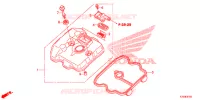 COUVRE CULASSE pour Honda CBR 250 R 2017