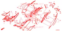 COUVERCLES LATERAUX   ARRIERES pour Honda CBR 300 ABS 2017