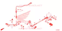 PEDALE pour Honda CBR 300 R ABS 2019
