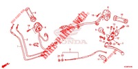LEVIER DE GUIDON   CABLE   COMMODO pour Honda CBR 300 ABS WHITE 2015