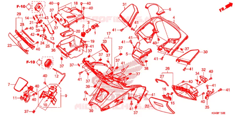 PROTEGE JAMBES Honda SCOOTER 300 FORZA 2014  NSS300AD